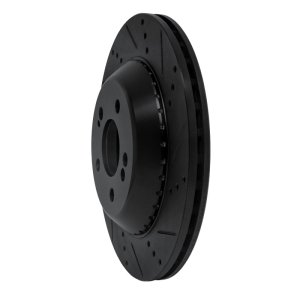 Mercedes-Benz S550 Brake Rotor (1) - Rear Right - R1 Concepts - Drilled & Slotted - Black - `15-`21 Mercedes-Benz S550 Brake Rotor (1) - Rear Right - R1 Concepts - Drilled & Slotted - Black - `15-`21